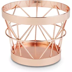 Aps Basket/stand D10.5/8cm H8cm copper