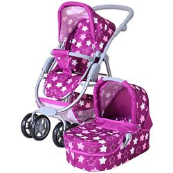 knorrtoys Doll stroller Coco Star Dark Pink