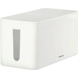 HAMA 221010 Kabelbox Mini, 23,5 x 11,5 x 12 c Weiss