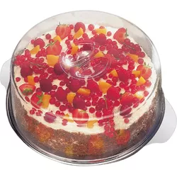 Aps Piatto per torte con 2 coperchi, D30cm. CappeHn 7 e 10cm