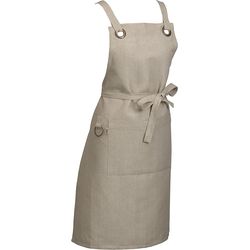 Kela Grembiule da cucina Puro 85 x 70 cm, Beige