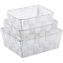 Kela Portautensili da bagno Alvaro 3 pezzi, bianco
