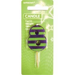 Amscan Mini number candle 8 about 4.5cm