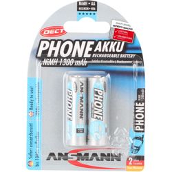 Ansmann Battery 2x AA 1300 mAh for DECT phones
