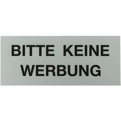 PLEASE NO ADVERTISING sign