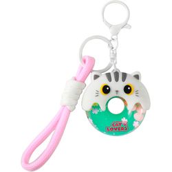I-total Keychain Donut XL3066 White Cat