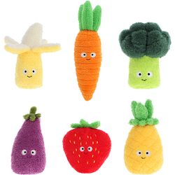 KeelToys eco Snackies fruit & vegetables 12cm, 6 assorted