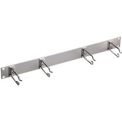 R&M 19 1U Aluminum Cable Management Panel