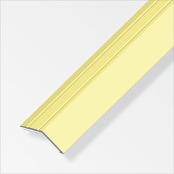 Alfer Parquet leveling aluminum 1 m AE brass, self-adhesive a=34 mm, b=8 mm