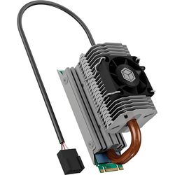 Icy Box Dissipatore M.2 Heatpipe con ventilatore IB-M2HSF-705 da 30 mm in alluminio. per 2280