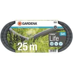 Gardena Tubo tessile Liano Life 25 m Set pulizia spruzzatore