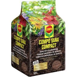 Compo Gesal Compo Sana Compact Qualitäts- Blumenerde, 12 Liter