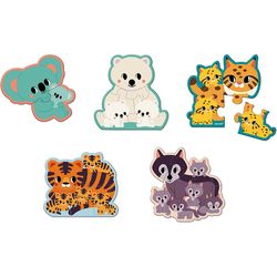 Janod WWF 5 puzzle animals FSC