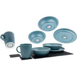 Silwy Magnetic Plastic Dinnerware Set Dolomite Blue