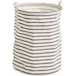 Zeller Present Portabiancheria Stripes grigio ø38x48 cm