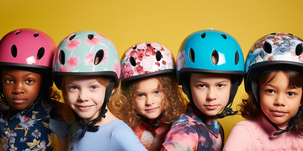 Verschiedene Arten von Kinder-Fahrradhelmen