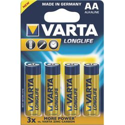 Varta Batteries Longlife 4xAA LR06, Mignon