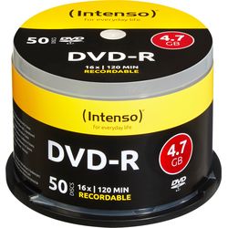 Intenso DVD-R Cake Box 4.7GB 4101155 16x 50 Pz