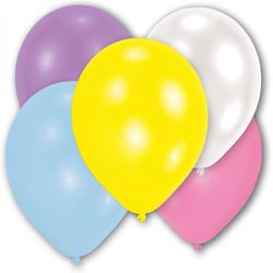 Amscan 10 balloons mother of pearl ass 27.5cm Each 2x blue, white, pink, purple, yellow