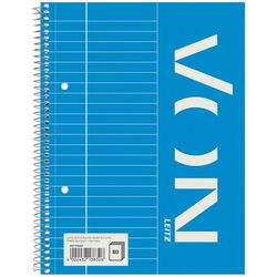 VON A5 lined notepad, 80 sheets, blue, pack of 5