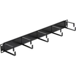 Delock Cable management panel 42496, Black