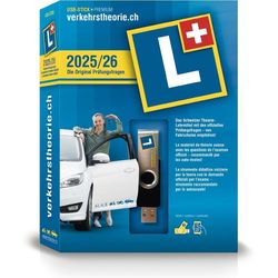 Hänni Mikhail Verlag verkehrstheorie.ch 2025/26 USB-Stick [Cat. A+B] (D/F/I) [PC/Mac]