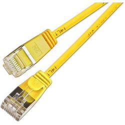SLIM patch cable Cat 6, UFTP, 3 m, yellow