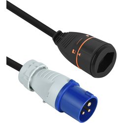 Lockxtend Camping CEE adapter 1.4m, lock coupling T16, 16A/230V