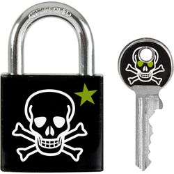 Master lock 30mm Padlock 66246800 Skull Design