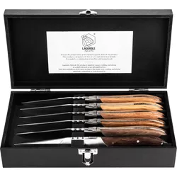 Laguiole Style de Vie Coltelli da bistecca Luxury Line Vari tipi di legno