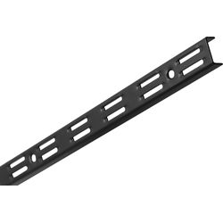 ELEMENT-SYSTEM Wall rail 2-row 1 pc. L 2000 mm black matt
