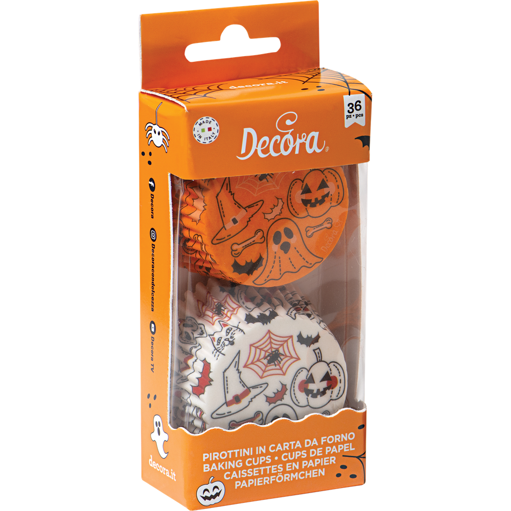 Decora Pumpkin &amp; ghost paper baking cups 36 pieces ø 5x3.2 cm Bild 1