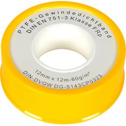 Sanitary requirements PTFE thread sealing tape FRP 12mm x 12m