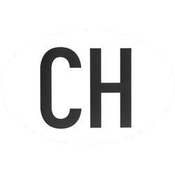 TopLine Magnetic country code "CH" for cars, 17.5 × 11.5 cm