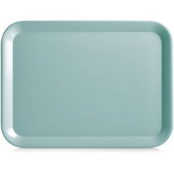 Zeller Present Tray melamine plastic aqua 43.5x32.5cm