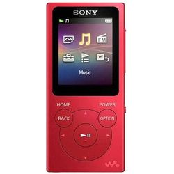 Sony mp3 player walkman nw-e394r red
