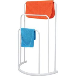 MSV White towel rack half moon