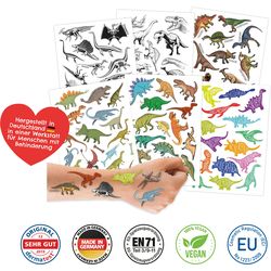 Papierdrachen Tatouages pour enfants - Dinosaures