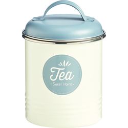 Zeller Present Tin metal tea cream gray ø11.3x16.5cm