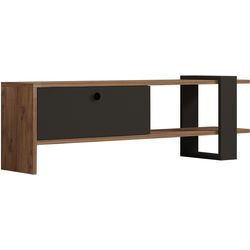 Woody Fashion Mobili TV Ova 120 x 25 cm, Marrone