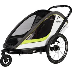 Hamax Breeze Twin Fahrradanhänge white/green
