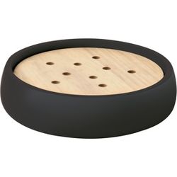 Sven Polyresin porta sapone nero