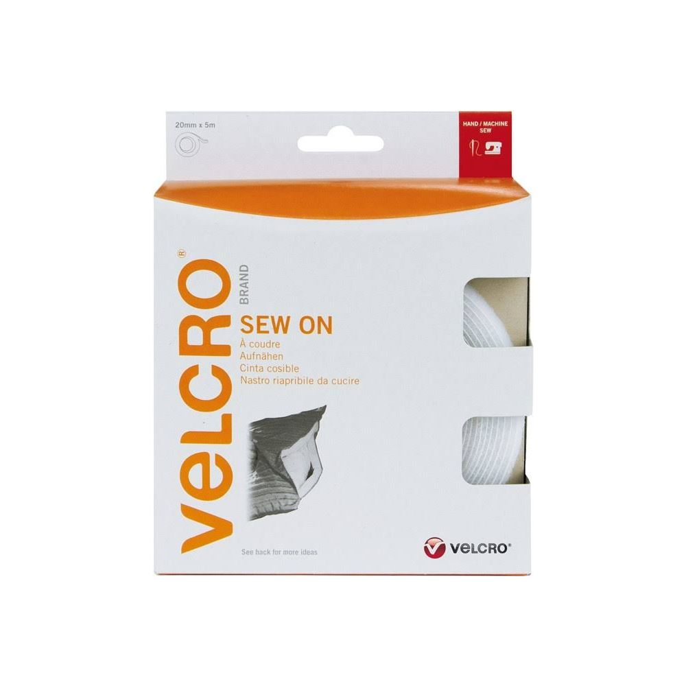 Velcro ® Bande velcro à coudre auto-agrippante 20mm x 5m beige