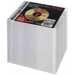 HAMA 51168 Scatola CD Slim doppia 25 pezzi Trasparente