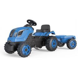 Smoby Tractor Farmer XL with Trailer Blue