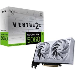 MSI Graphics Card GeForce RTX 5060 8G VENTUS 2X OC WHITE
