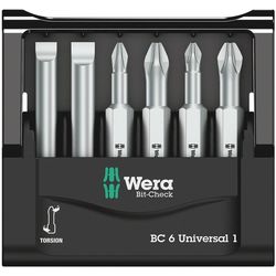 Wera Bit set Bit-Check 6 Universal 1, 6-piece