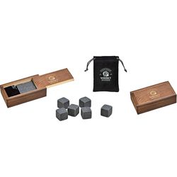 G. Wurm Pietre per whisky in scatola di legno 8 pezzi, Grigio