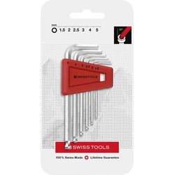 PB Swiss Tools Hex key wrench set with ball head PB 212.H-5 CN