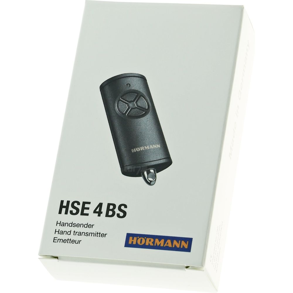 Hörmann Handsender HSE 4 BS, 4Befehl, Farbe schwarz, für Garagentorantriebe